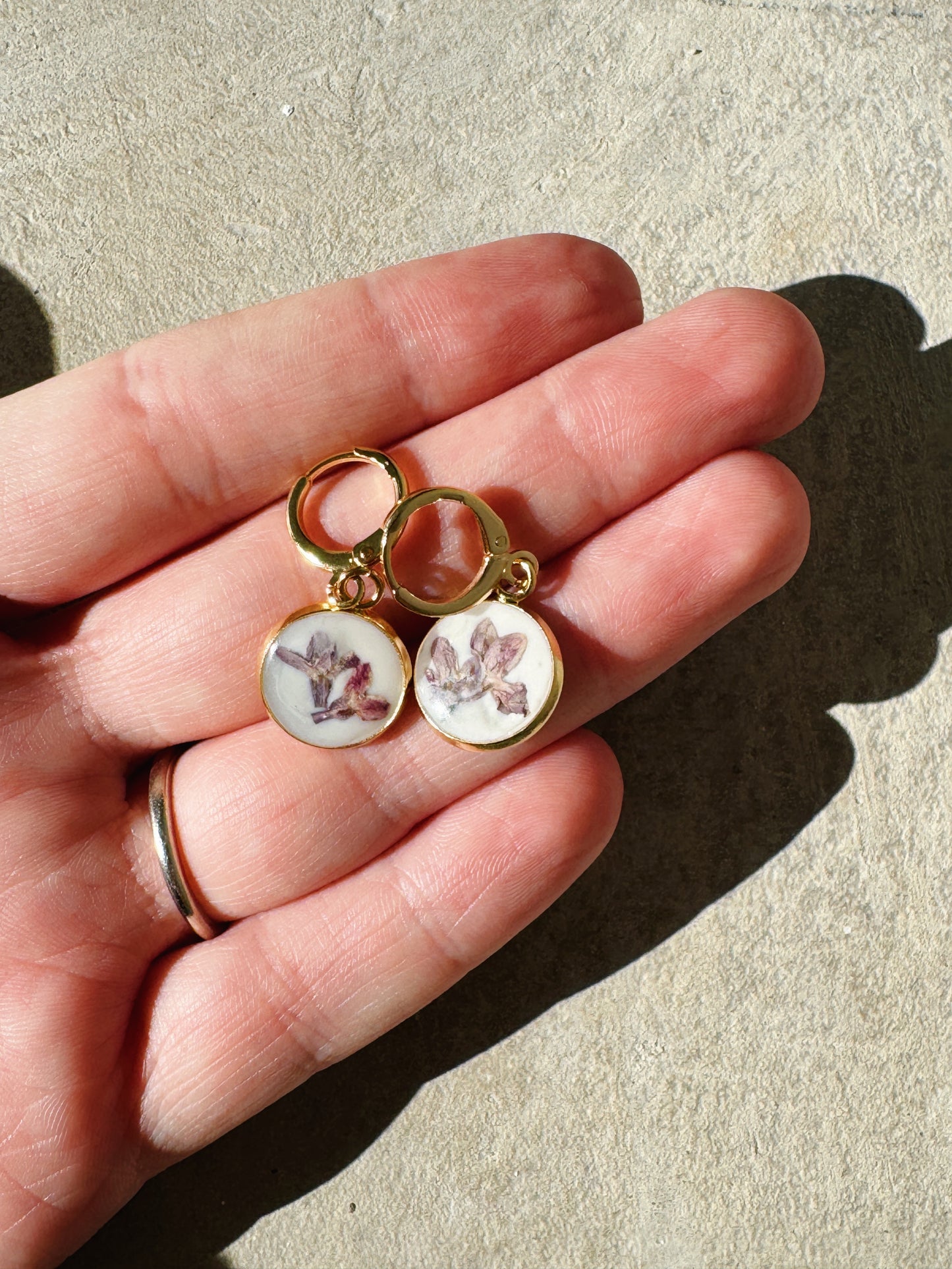 Custom Pressed Flower Earrings (Preorder)